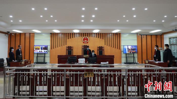 羅某某、陳某某非法狩獵案庭審現場。廣東高院供圖